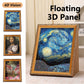 Furdear Framed Cat Scratcher Bed with Oil Painting Style