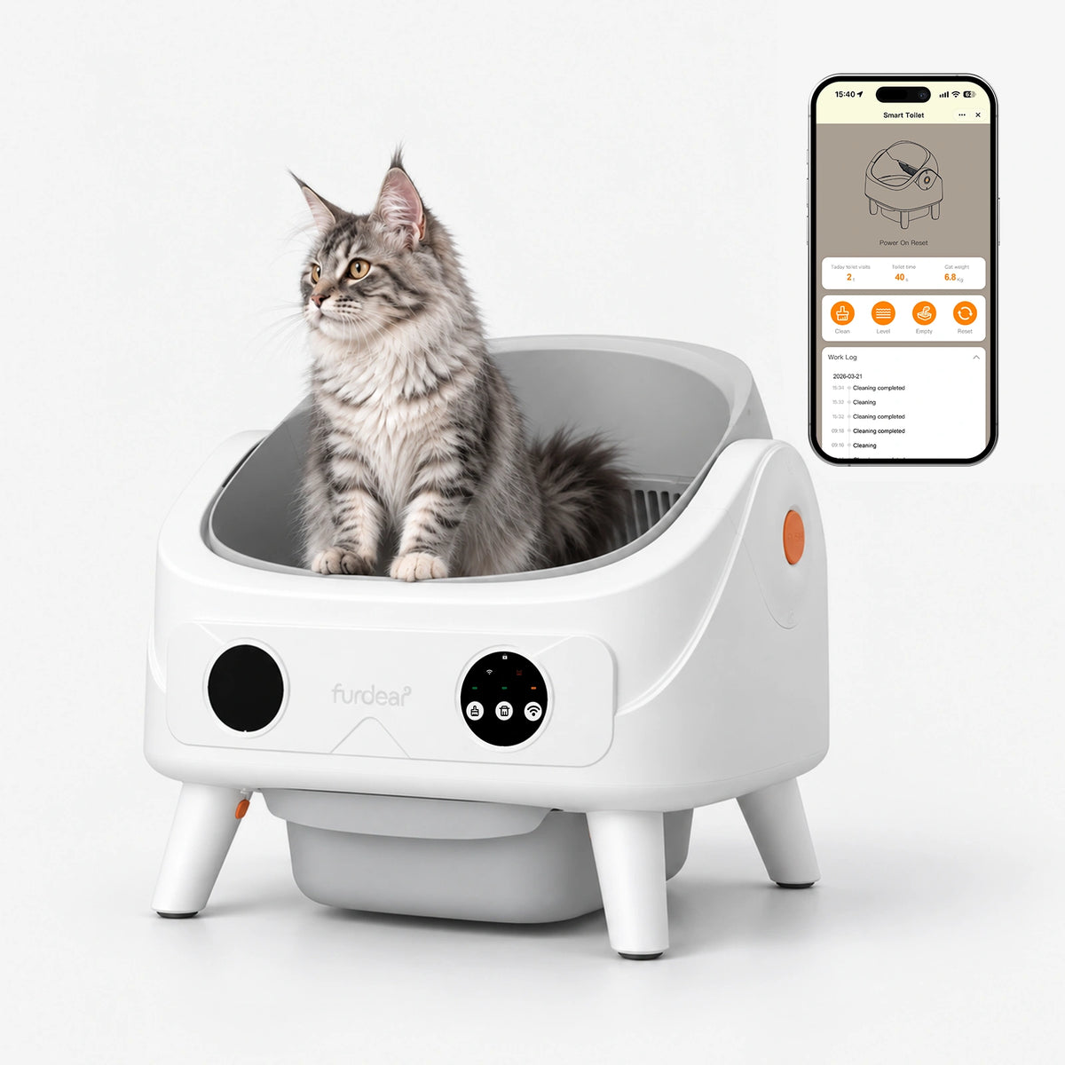 Furdear Luna Pro Smart Self-Cleaning Litter Box