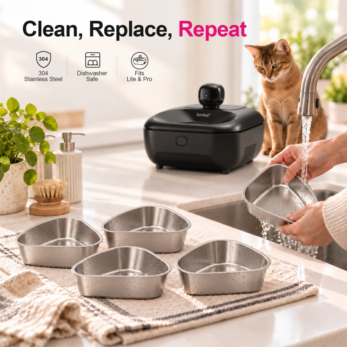Furdear Europa Feeder Food Tray Set