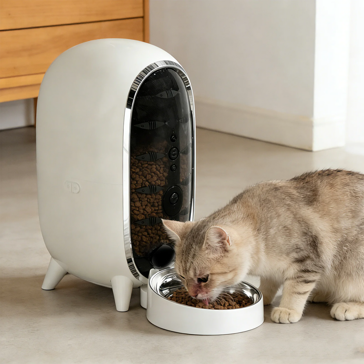 Furdear Pisci 3L Automatic Pet Feeder with 1080p HD Camera