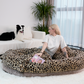 Furdear Leopard Super Large Human Dog Bed