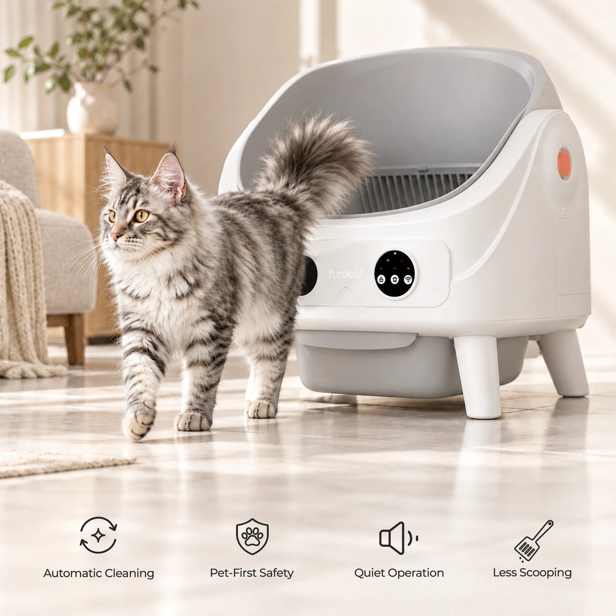 Furdear Luna Pro Smart Self-Cleaning Litter Box