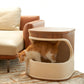 Nuvy Side Table with Cat Bed