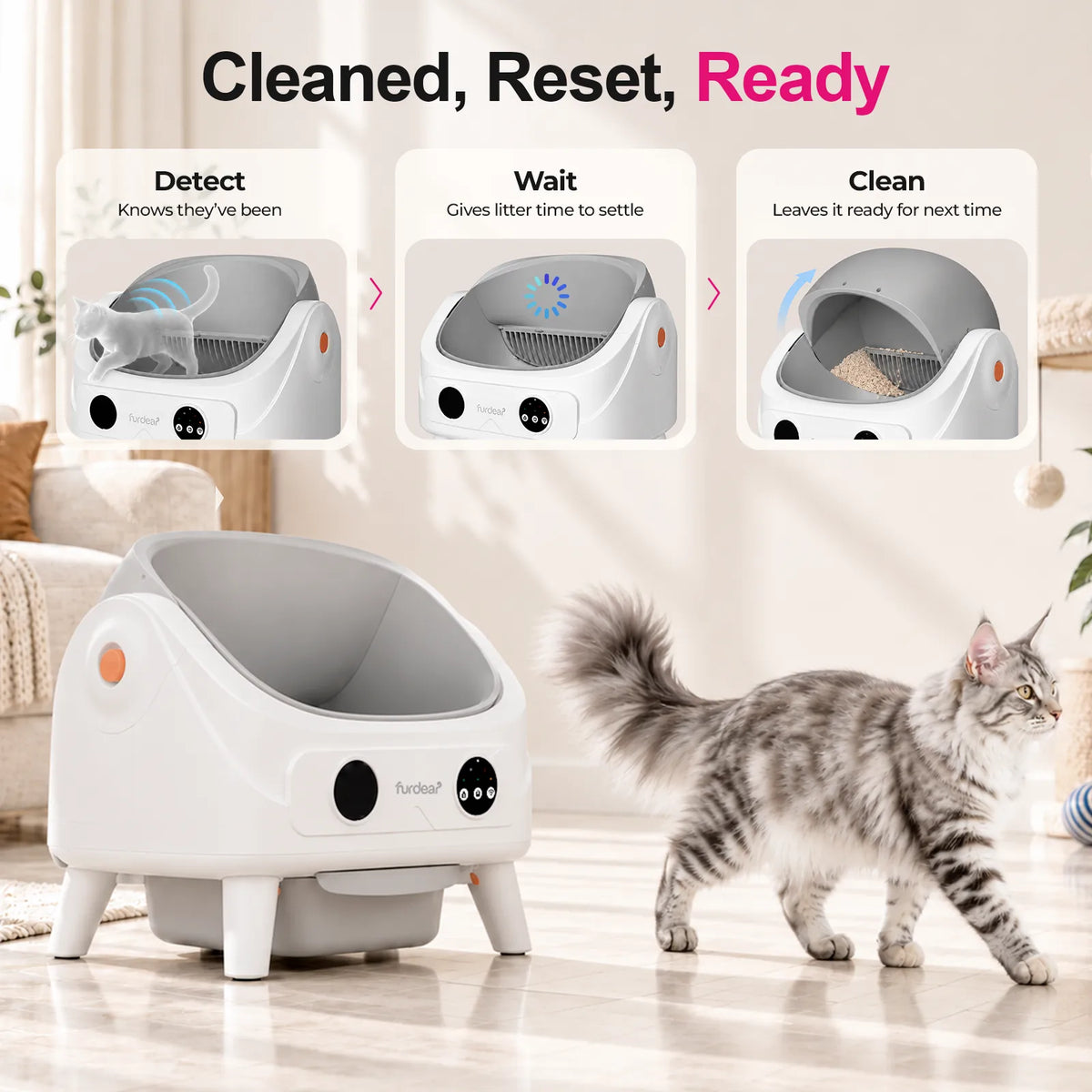 Furdear Luna Pro Smart Self-Cleaning Litter Box