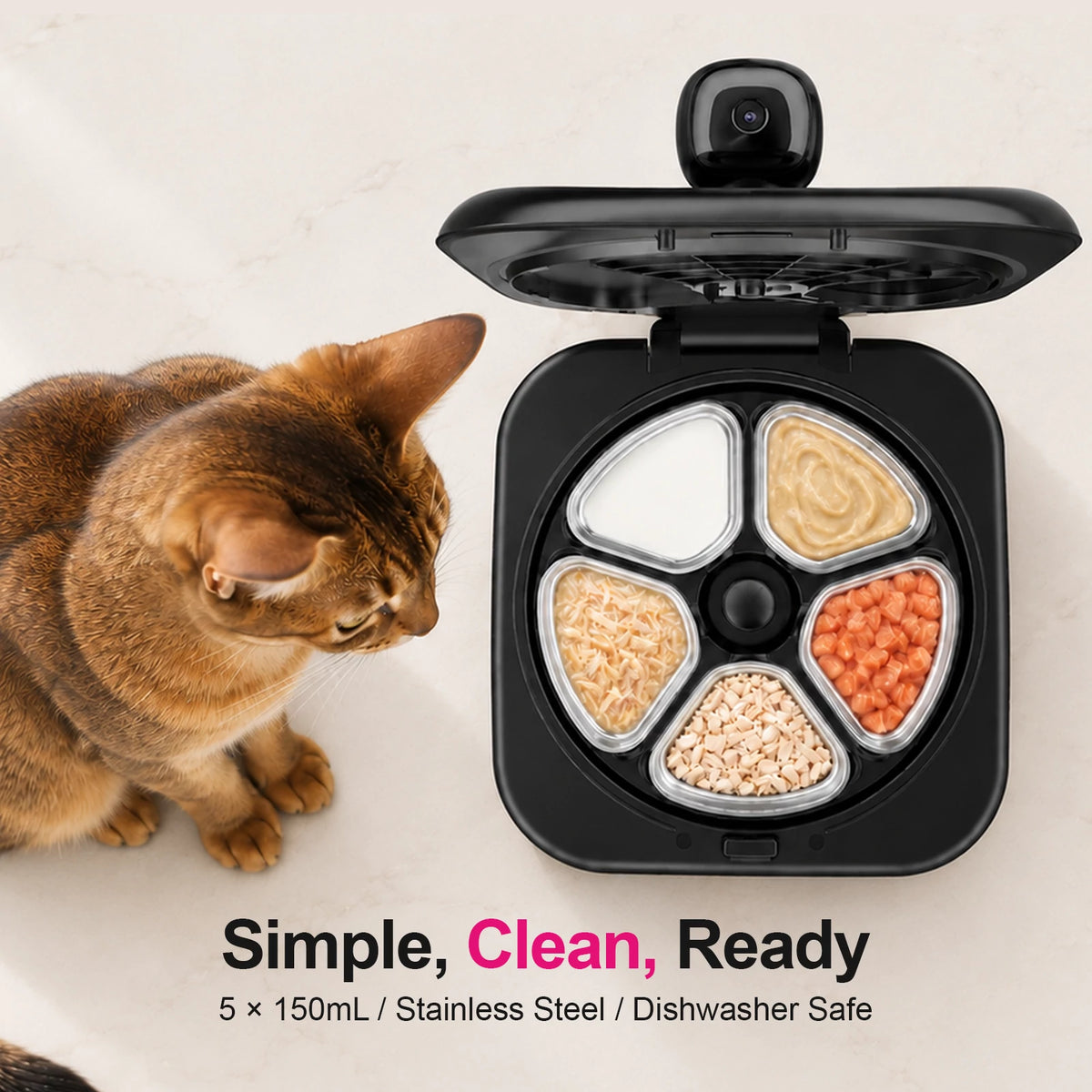 Furdear Europa Pro Smart Wet Food Feeder with Camera
