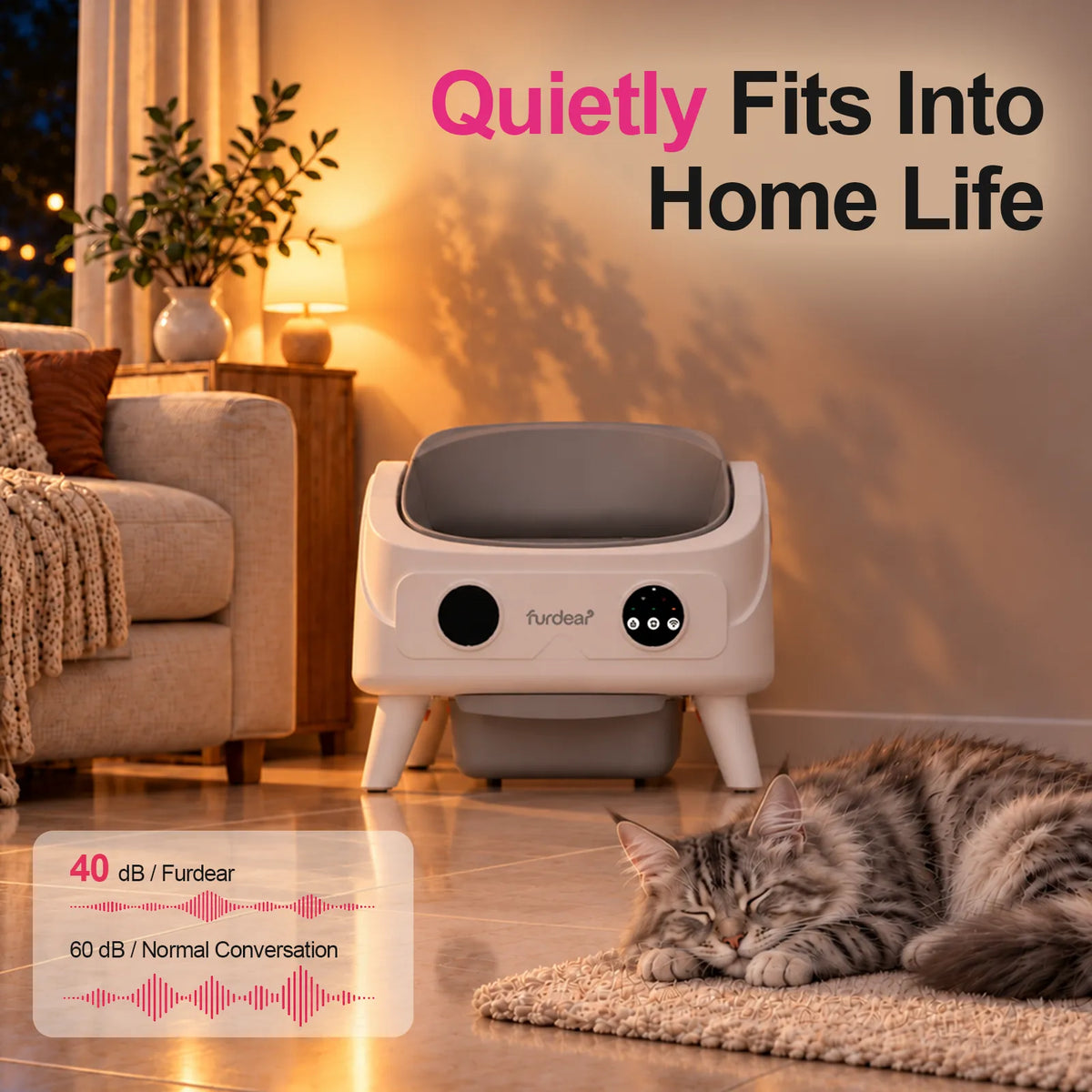 Furdear Luna Pro Smart Self-Cleaning Litter Box