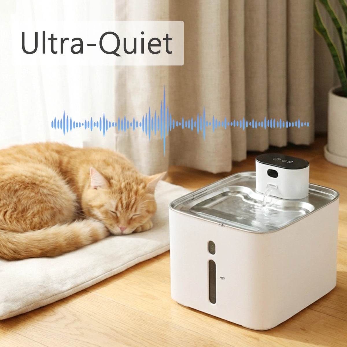 Furdear Hydra Pumpless Pet Water Fountain for Cats Dogs