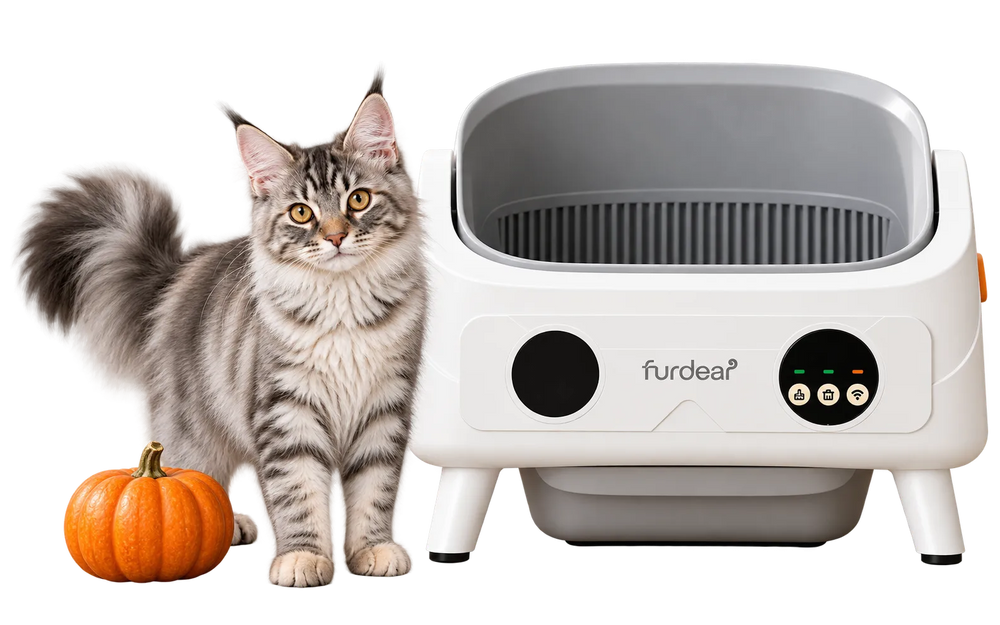 Cat beside a Furdear Europa feeder