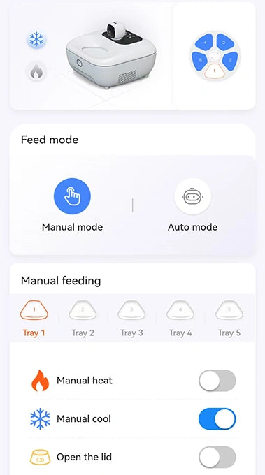 Mealtime control, wherever you are.