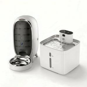 Hydra Pumpless Fountain & Pisci Smart Pet Feeder