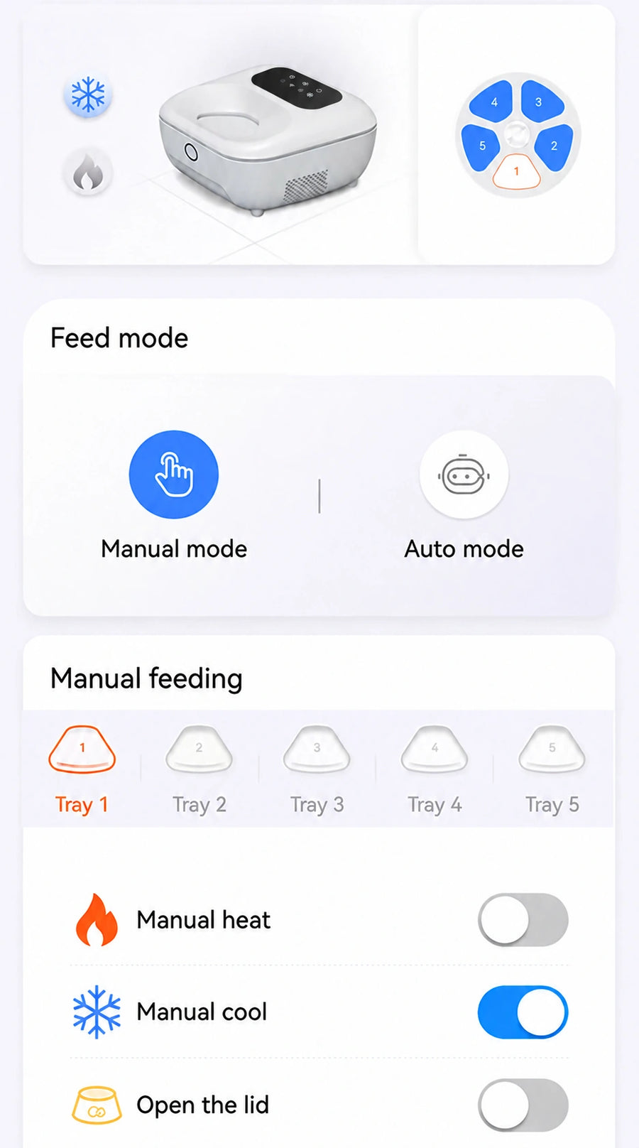 Mealtime control, wherever you are.